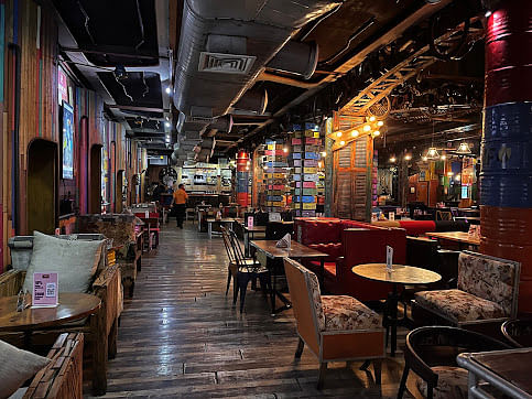 Junkyard Cafe in Connaught Place, Delhi