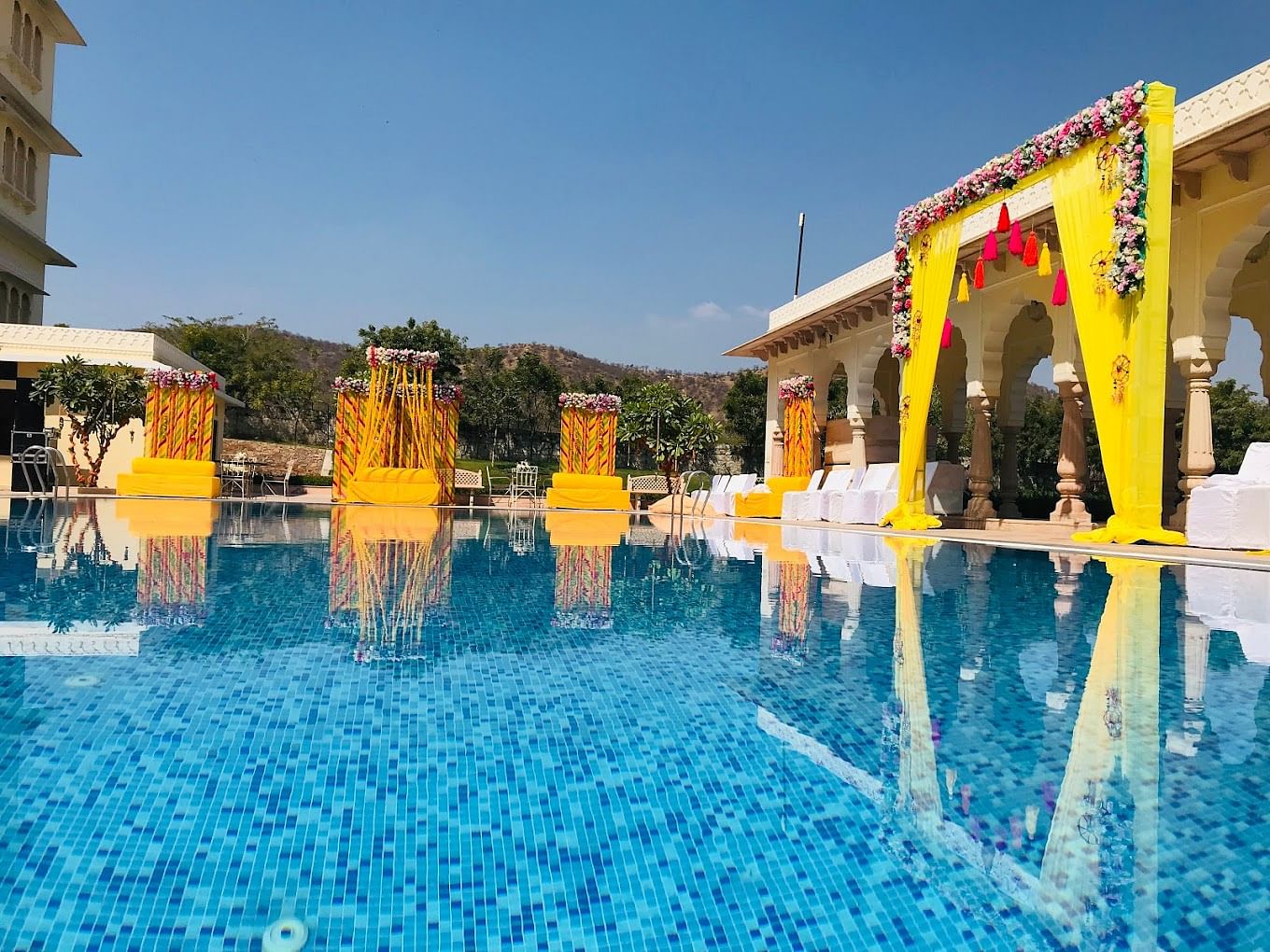 Jai Bagh Palace in Amer, Jaipur