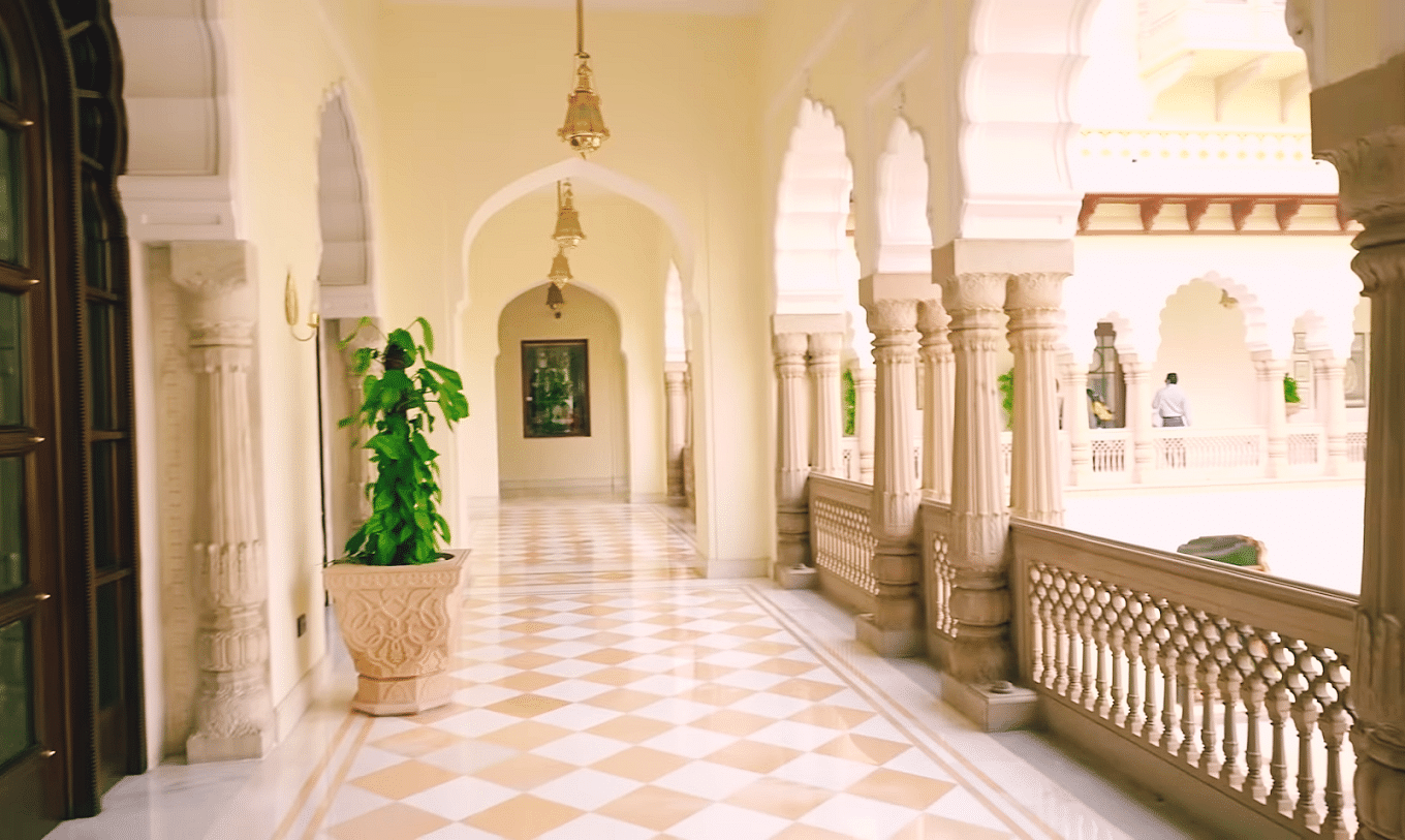 The Rajbagh Palace in Lal Kothi, Jaipur