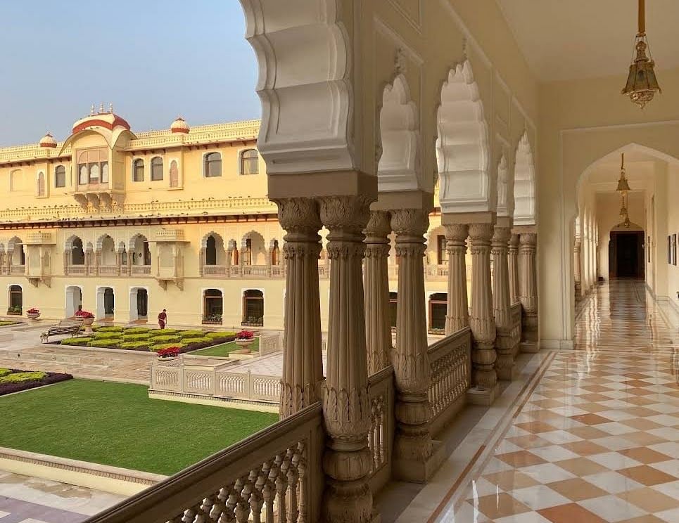 The Rajbagh Palace in Lal Kothi, Jaipur