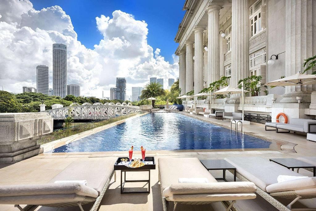 The Fullerton Hotel in Downtown Core, Singapore
